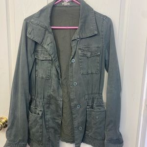 Green cargo jacket